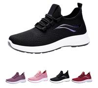 Saved for Later Items Womens Trainers Wide Fit Wedge Trainers Breathable Mesh Orthopedic Running Sneakers Casual Arch Support Walking Shoes Ladies Footwear Black 5.5