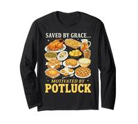 Saved Grace Bible Christian Casserole Dish Church Potluck Long Sleeve T-Shirt