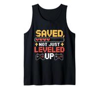 Saved Not Just Leveled Up Christian RPG Gamer Tank Top