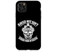 Saved Not Soft Skull Crown Thorns Punk Vintage Christian Emo Case for iPhone 11 Pro Max