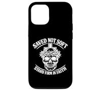 Saved Not Soft Skull Crown Thorns Punk Vintage Christian Emo Case for iPhone 12/12 Pro