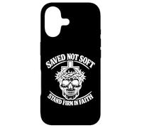 Saved Not Soft Skull Crown Thorns Punk Vintage Christian Emo Case for iPhone 17