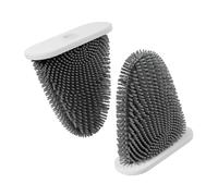 SAVEGA Replacement Silicone Toilet Brush - Hygienic Toilet Brush Silicone with Splash Guard & Drill-Free Wall Mounting - Fast-Drying Design
