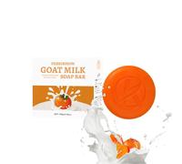 Savelina Persimmon Goat Milk Soap, Deodorizing Bath Cleanser Persimmon Soap Bar for Body Odor, Smoothes The Skin And Brightens, Deep Cleaning, Fresh Scent (1)