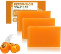 Savelina Persimmon Soap for Old People, Japanese Persimmon Soap for Nonenal, Deep Cleaning, Removes Odors, Anti-Odor Deodorant Bar Soaps for Strong Odor Smell Remove, Fresh Scent, 100g (3PC)