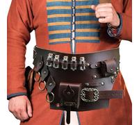 SAVEPUNK BAG-RENAISCE BOOK WOODS with a comfortable bottle holder, robust bag in antique look | Universally suitable for possible LARP, parties, fantasy costumes, theatre and
