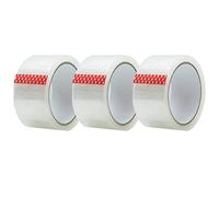 SAVEX Clear Tape Rolls Packaging Strong Secure Sticky Seal for Boxes With Low Noise & Tangle Free For Packaging, Wrapping, Cardboard Box | Packing Tape | Clear Tape | Parcel Tape Roll (3)