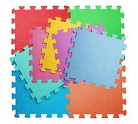 SAVEX Puzzle Play Mat Durable EVA Foam Interlocking Tiles 10mm Thick Provide A Soft Cushioned Floor For Babies, Indoor/Outdoor Play & Yoga | Foam Mats | Foam Floor Tiles | Baby Foam Play Mat (9 Piece)