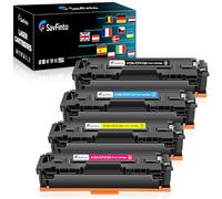 SavFinto 410A Kompatibel Toner als Ersatz für HP 410A 410X CF410X CF410A Color Laserjet Pro MFP M477fdw M477fdn M377dw M477fnw M452dn M452dw M452nw M452 M477 M377 (Schwarz Cyan Magenta Gelb, 4 Stück)