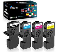 SavFinto Compatible with Kyocera ECOSYS M5521cdw Toner Replacement for Kyocera TK5220 TK 5220 for Kyocera ECOSYS P5021cdn P5021cdw M5521cdn M5521cdw (1 Black, 1 Cyan, 1 Magenta, 1 Yellow)