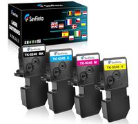 SavFinto TK-5240 Toner Cartridges Compatible for Kyocera ECOSYS M5526cdw Replacement for Kyocera TK5240 TK 5240 for Ecosys M5526cdw M5526cdn P5026cdw P5026cdn (1 Black, 1 Cyan, 1 Magenta, 1 Yellow)