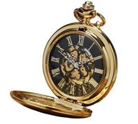 SaVgu Pocket Watch Pocket Watch Mechanical Pocket Watch Watch Vintage Hand Winding Pocket Pendant Watch Gifts for Men Women