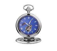 SaVgu Pocket Watch Pocket Watch Pocket Watch with Chain Golden Traditional Time Skeleton Steampunk Analog Fob Long Chain Clock Mechanical Pocket Watch (Color : E)