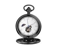 SaVgu Pocket Watch Pocket Watch Pocket Watch with Chain Golden Traditional Time Skeleton Steampunk Analog Fob Long Chain Clock Mechanical Pocket Watch (Color : D)