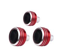 SAVHE 3Pcs Air Condition Heater Control Switch Button Knob Fit For VW Golf MK5 MK6 Sirocco MK3 Jetta Passat Caddy Typ 2K EOS Tiguan(Red)