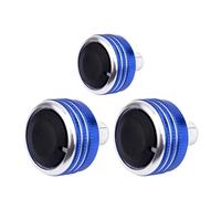 SAVHE 3Pcs Air Condition Heater Control Switch Button Knob Fit For VW Golf MK5 MK6 Sirocco MK3 Jetta Passat Caddy Typ 2K EOS Tiguan(Blue)