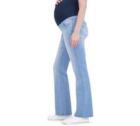 Savi Parker Women's Maternity Bootcut Jeans with Pockets - Pregnancy Must Haves Maternity Jeans Over The Belly - 32.5" Inseam, Savannah Wash, M