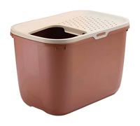 SAVIC Cat Litter Box Hop In 58.5x39x39.5cm For Large Cats Champagne-Rose