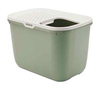SAVIC Cat Litter Box Hop In Botanical Green For Cats 58.5x39x39.5 Cm