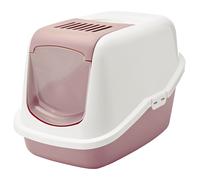 Savic Cat Litter Box Nestor Ash Pink-White 56X39X38.5Cm Cat Supplies