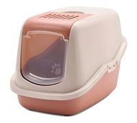 SAVIC Cat Litter Box Nestor Champagne-Rose/Terracotta For Cats 56X39 Cm