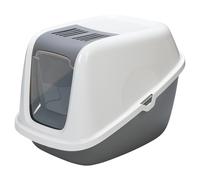 SAVIC Cat Litter Box Nestor Giant Gray/White For Large Cats 75.5Cm X 56Cm