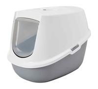 SAVIC Cat Litter Box Robin Cool Grey 54.5X39X39 Cm With Activated Carbon Filter