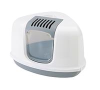 Savic Cat Litter Pan Nestor Corner, 58,5 x 45.5 x 40 cm , Grey-White