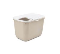 Savic cat litter tray Hop In - beige - top entry - anti-tracking - contemporary design - 58.5x39x39.5 cm