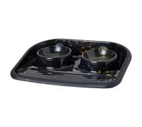 Savic Dinner Serving Tray Butler Black/Gold For Small Dogs, 45x36 Cm