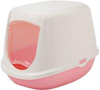 Savic Duchesse Cat Litter Tray Box Pan With Door Pink - Small