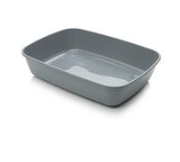 Savic Iriz 50 Litre Grey Cat Litter Tray Higher Sides - Comfortable Large Cat