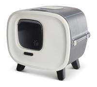 Savic Luxury Cat Litter Box Mira Black/White 56X45X50.5 Cm Anti-Slip Feet