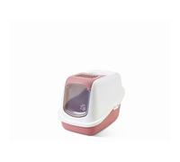 Savic Nestor Cat Toilet Home White / Earth Pink Easy & Quick To Clean