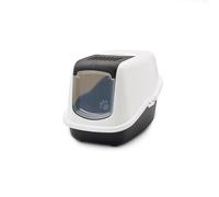 Savic Nestor Cat Toilet Home WhtBk 56x39x38.5 1 Litter Tray