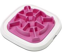 Savic Pet Enigma Dog Food Bowl Fun Feeder Slow Bowl Slow Feeder Medium Pink