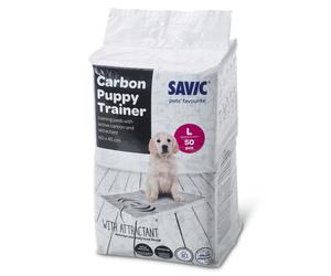 Savic Puppy Trainer Pads with Activated Charcoal - Medium: 45 x 30cm, 50 Pads