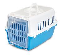 Savic Zephos 1 Plast Pet Carrier Wh/Blu 48x31.5x30