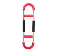 Savieva 2-Level Adjustable Twister Arm Trainer-Multifunctional Steel Twister Trainer for Home Gym, Detachable Portable Strength Equipment with Foam Grips & Silent Spring Technology (Red)
