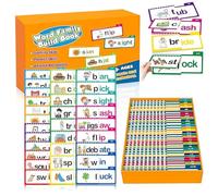 Savieva 30 Read and Rhyme Flip Books - Buildable Sight Words & Phonics Kit for Preschool,Interactive Word Family Games, ABC Flash Cards, Kindergarten Learning System