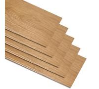 Savieva 5m² Floor Planks Tiles Self Adhesive Wood Effect Vinyl Flooring Kitchen Bathroom, 36pcs Self Adhesive Floor Tiles, Wooden Flooring Wall Stickers for Home, Bedroom DIY Planks(36pcs-2)