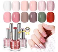 Saviland 12 Colours Quick Dry Nail Polish Set with Base & Top Coat Long Lasting Shine Nail Varinsh Classic Trendy Colors Regular Nail Lacquer for Women's Festive Birthday Gift Nail Salon Use