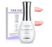 SAVILAND 12-In-1 Builder Gels: 15ml Multifuctional Gel Builder for Nails HEMA Free Low Heat Nail Strengthener Self Leveling Nail Builder Gels Long Lasting U V Lamp Needed Home Salon DIY Gift