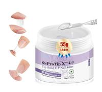 SAVILAND 55g UV Nail Glue Gel: Extra Large Capacity Solid Nail Glue Gel for Press on Nails & False Nails, Non-Sticky Formula 30-Day Long Lasting Strong Adhesive for Nail Art Decoration & DIY Manicures
