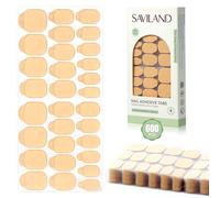 SAVILAND 600 Pcs Plant-Based Nail Adhesive Tabs: 15 Sizes Nail Sticky Tabs Non-Irritating Nail Stickers for Press On Nail Tabs Double Side Ultra-thin Breathable Nail Glue Sticker for Nail Art Home DIY