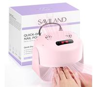 SAVILAND 600W Nail Dryer: 6X Fast Drying Nail Polish Dryer for Normal Nail Varnish with Adjustable Angle Fingernail Dual Heating & Cooling Modes Dry Nail Dehydrator for Home DIY Manicure Salon Pink