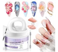 SAVILAND 60g Solid Builder Gel: 3D Nail Gel Large Capacity Non-Sticky No Wipe for Nails 3D Sculpting Extension, 30 Days Super Strong Hard Gels for Nail Art Salon
