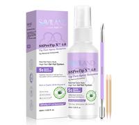 SAVILAND 60ml Nail Glue Remover Spray: 5s Quick Removal Large Capacity Solid Nail Glue Remover for Press on & False Nails Castor Oil Vitamin E Nail Remover with Cuticle Pusher Nail Forks Easy Home Use