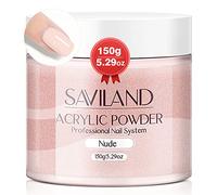 Saviland Acrylic Powder - Nudes Acrylic Nail Powder System Kit - 150g/5.29OZ - Strengthen Nail 3D Carving Supplies