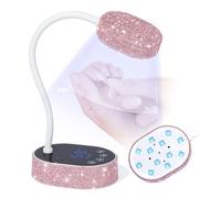 SAVILAND Advanced U V Nail Lamp: 5S Fast Curing U V Light for Gel Nails Thick Gels & 3D Designs Intelligent Sensor & 3 Timing Modes 7 Hours Extended Runtime 360° Flexible Goose Neck for Salon 36W